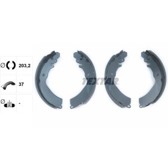 Jeu de mâchoires de frein TEXTAR OEM MB699335