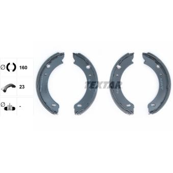 Jeu de mâchoires de frein, frein de stationnement TEXTAR OEM 31262621