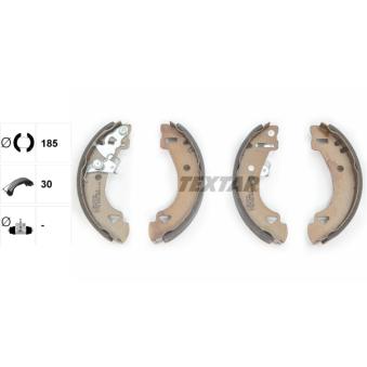 Jeu de mâchoires de frein TEXTAR OEM 9945640