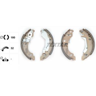 Jeu de mâchoires de frein TEXTAR OEM 9945975