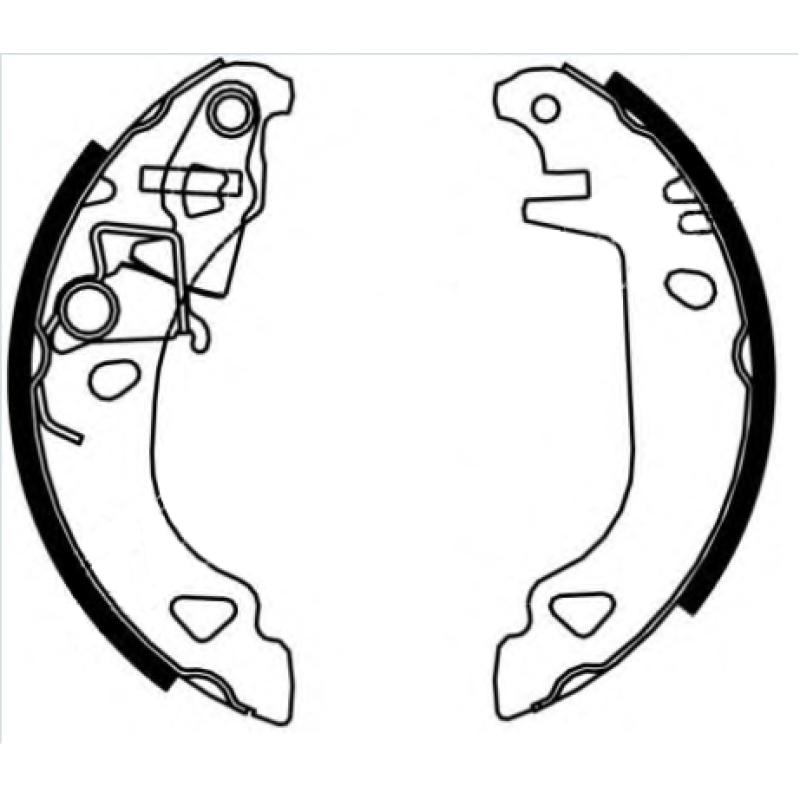 Jeu de mâchoires de frein TEXTAR 91049200 - Visuel 1