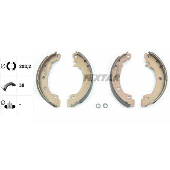 Jeu de mâchoires de frein TEXTAR OEM 7701207266