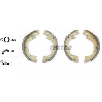 Jeu de mâchoires de frein TEXTAR OEM 0K7562638Z