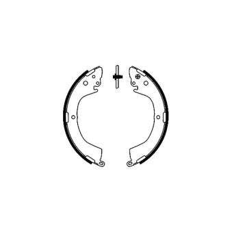 Jeu de mâchoires de frein TEXTAR OEM MR178826