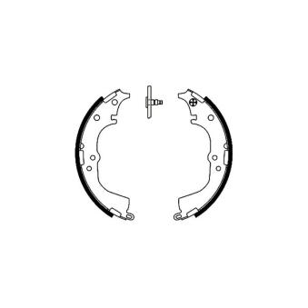 Jeu de mâchoires de frein TEXTAR OEM 0449526210