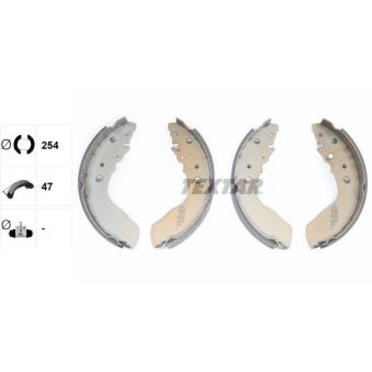 Jeu de mâchoires de frein TEXTAR OEM 5320077811