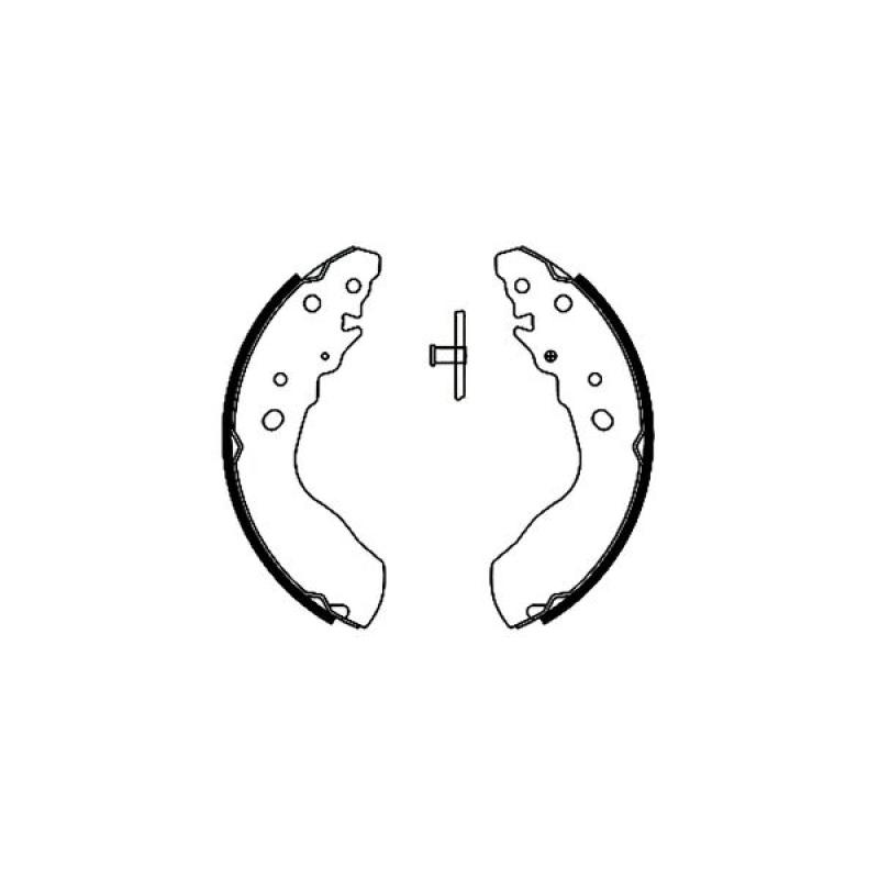 Jeu de mâchoires de frein TEXTAR 91051300 - Visuel 1