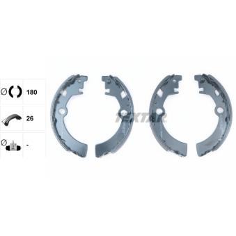 Jeu de mâchoires de frein TEXTAR OEM 5320070820