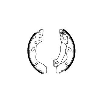 Jeu de mâchoires de frein TEXTAR OEM 5830524A20