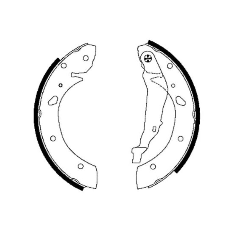 Jeu de mâchoires de frein TEXTAR 91053400 - Visuel 1