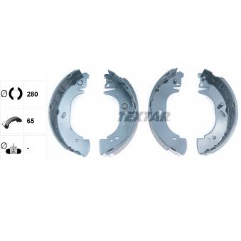 Jeu de mâchoires de frein TEXTAR OEM 7701205289