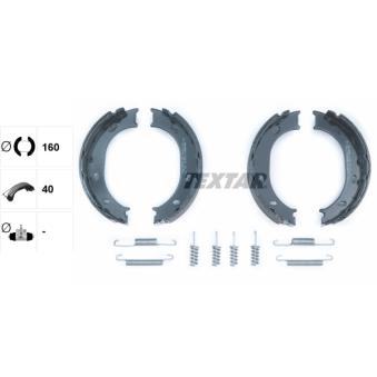 Jeu de mâchoires de frein, frein de stationnement TEXTAR OEM A0024205820