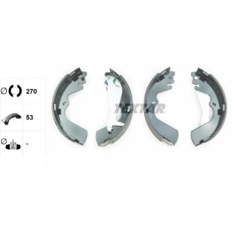 Jeu de mâchoires de frein TEXTAR OEM 583054AA00