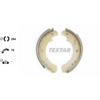 Jeu de mâchoires de frein, frein de stationnement TEXTAR OEM ICW500010