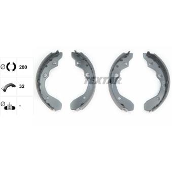 Jeu de mâchoires de frein TEXTAR OEM DCY12638Z