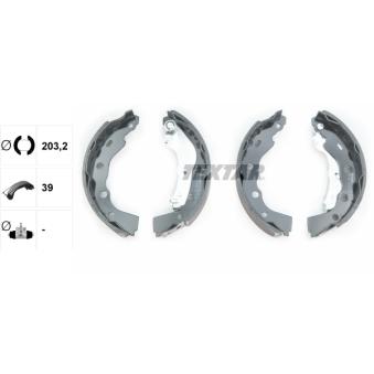 Jeu de mâchoires de frein TEXTAR OEM MR249797