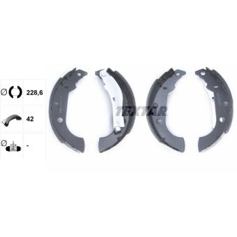 Jeu de mâchoires de frein TEXTAR OEM 4241K1