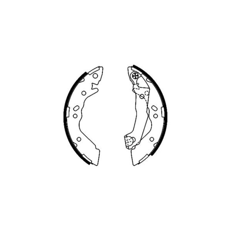 Jeu de mâchoires de frein TEXTAR 91056800 - Visuel 1