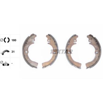 Jeu de mâchoires de frein TEXTAR OEM 0449597203000