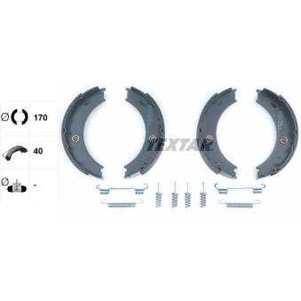Jeu de mâchoires de frein, frein de stationnement TEXTAR OEM 0024205920