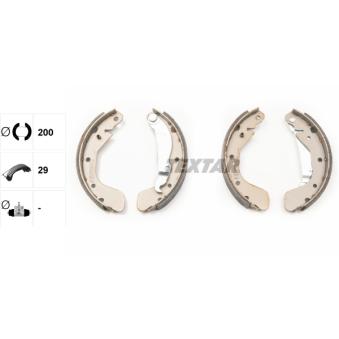 Jeu de mâchoires de frein TEXTAR OEM 1605052