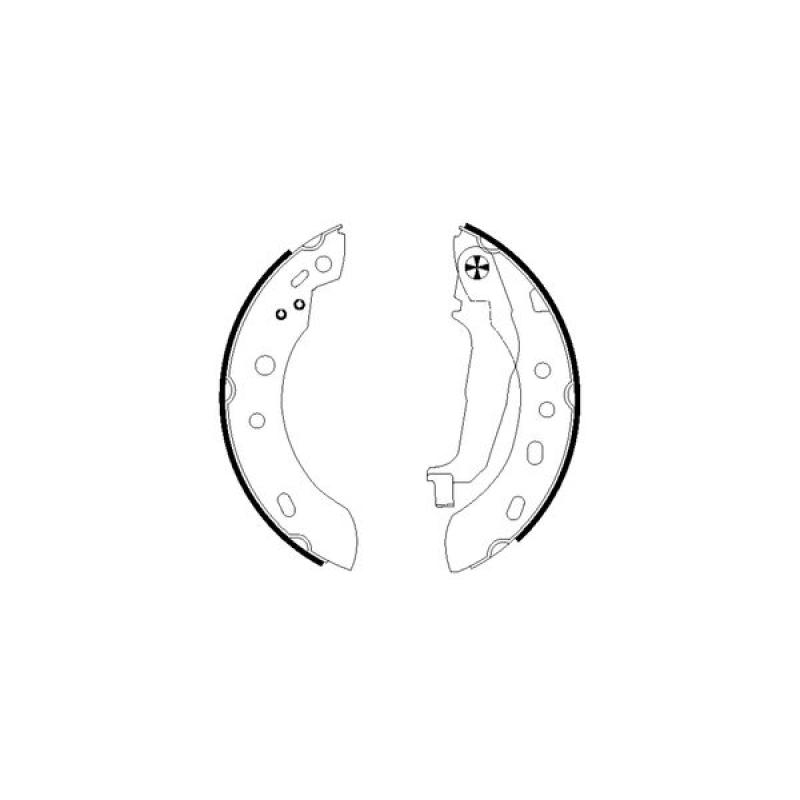 Jeu de mâchoires de frein TEXTAR 91058300 - Visuel 1