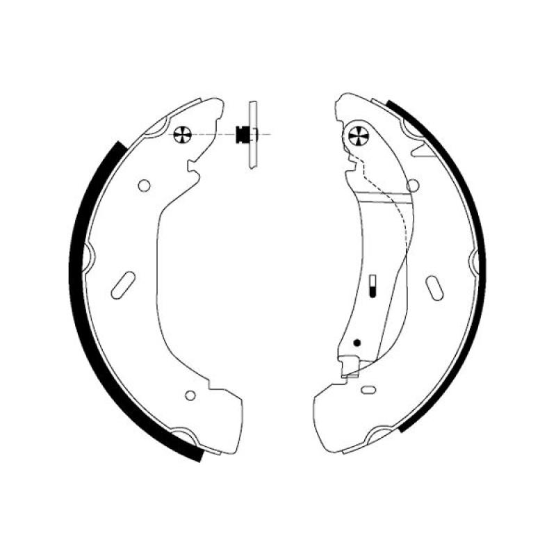 Jeu de mâchoires de frein TEXTAR 91058600 - Visuel 1