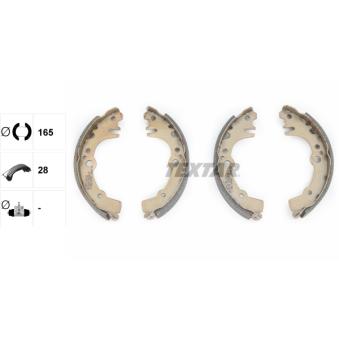 Jeu de mâchoires de frein TEXTAR OEM 0449597212