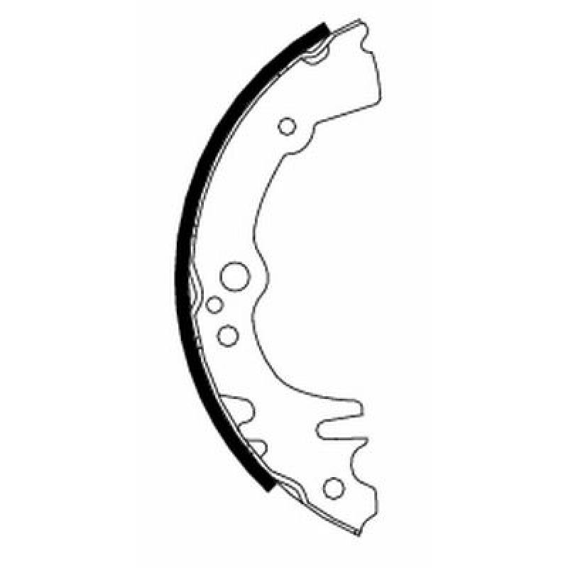 Jeu de mâchoires de frein TEXTAR 91059300 - Visuel 1