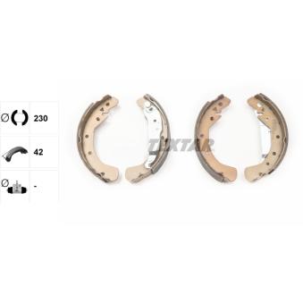 Jeu de mâchoires de frein TEXTAR OEM 1605969