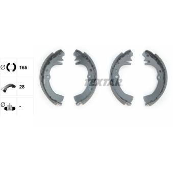 Jeu de mâchoires de frein TEXTAR OEM 0449597216