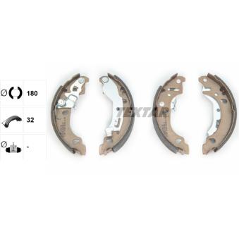 Jeu de mâchoires de frein TEXTAR OEM 77362491