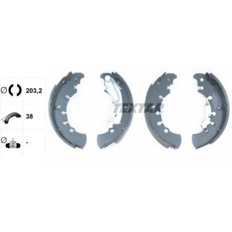 Jeu de mâchoires de frein TEXTAR OEM 77362449
