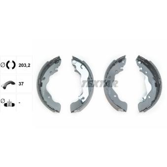 Jeu de mâchoires de frein TEXTAR OEM 5830525F10