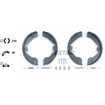 Jeu de mâchoires de frein, frein de stationnement TEXTAR 91062400 pour AUDI Q7 4.2 TDI - 340cv