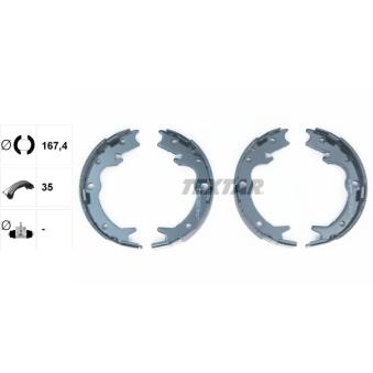 Jeu de mâchoires de frein, frein de stationnement TEXTAR OEM 43154S47N01