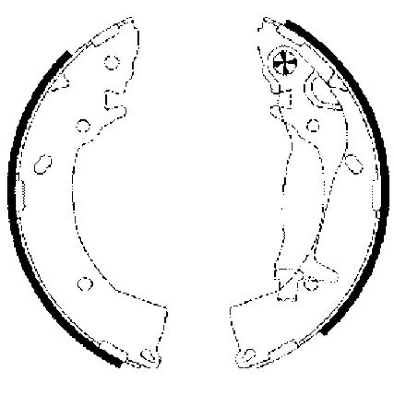 Jeu de mâchoires de frein TEXTAR 91063300 - Visuel 1