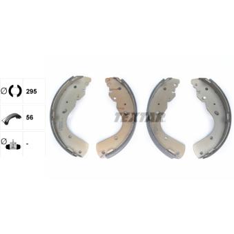 Jeu de mâchoires de frein TEXTAR OEM 3645890