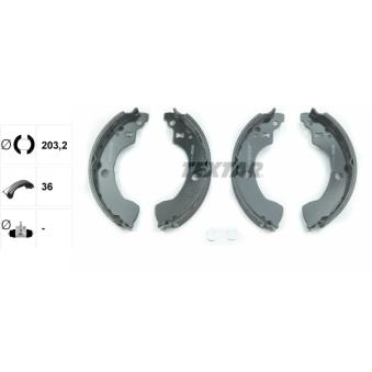 Jeu de mâchoires de frein TEXTAR OEM D440608M126