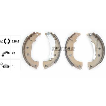 Jeu de mâchoires de frein TEXTAR OEM 7081832