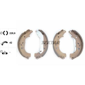 Jeu de mâchoires de frein TEXTAR 91064900 pour BMW Série 6 2.0 TDCi - 110cv