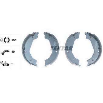 Jeu de mâchoires de frein, frein de stationnement TEXTAR OEM 583503ED00