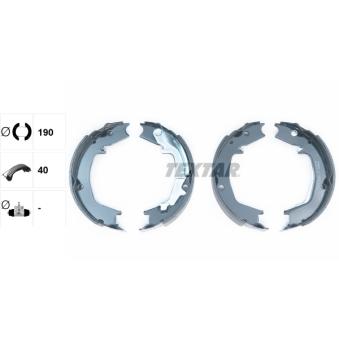 Jeu de mâchoires de frein, frein de stationnement TEXTAR OEM 583503AA00