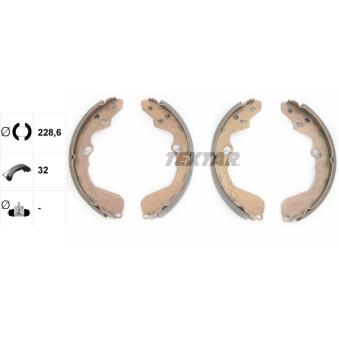 Jeu de mâchoires de frein TEXTAR OEM 0K2FA2638Z