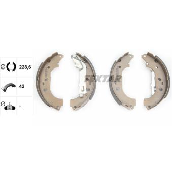 Jeu de mâchoires de frein TEXTAR OEM 4241N8