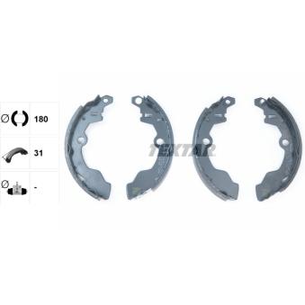 Jeu de mâchoires de frein TEXTAR OEM 5320070830