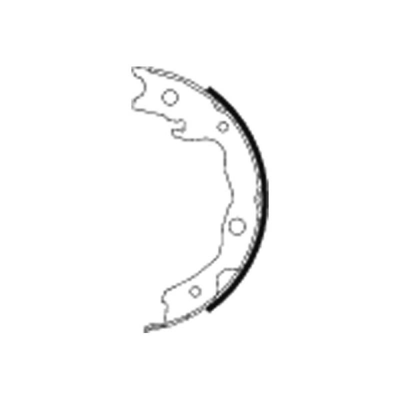 Jeu de mâchoires de frein, frein de stationnement TEXTAR 91068200 - Visuel 1