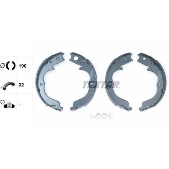 Jeu de mâchoires de frein, frein de stationnement TEXTAR OEM 26694YC000