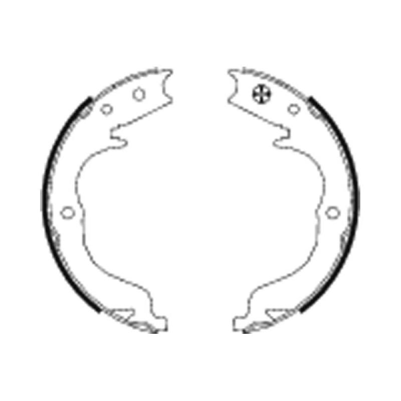 Jeu de mâchoires de frein, frein de stationnement TEXTAR 91068300 - Visuel 1