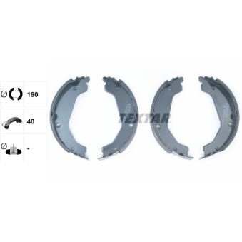 Jeu de mâchoires de frein, frein de stationnement TEXTAR OEM 58305H1A01